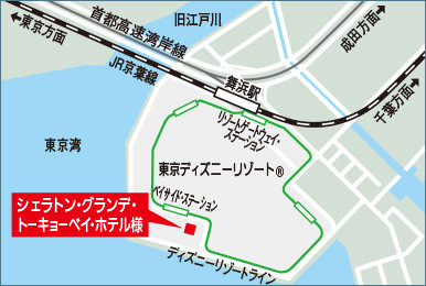 シェラトン・グランデ・トーキョーベイ・ホテル地図