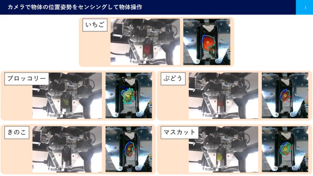 カメラで物体の位置・姿勢をセンシングして物体操作する