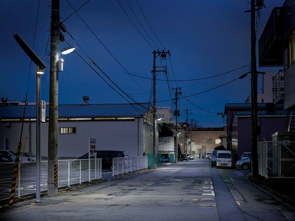 写真:卸町1丁目のLED街路灯
