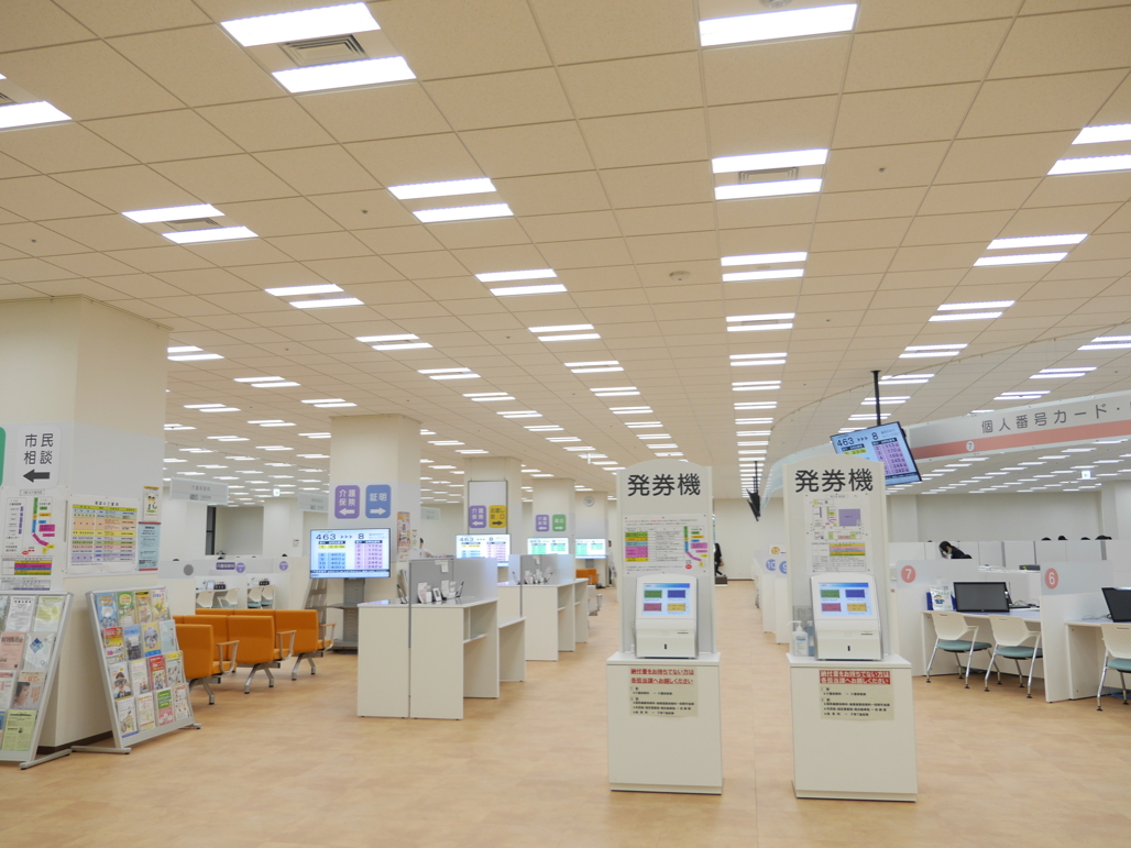 写真:1階の業務窓口