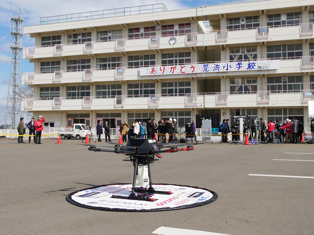 写真:震災遺構 仙台市⽴荒浜⼩学校