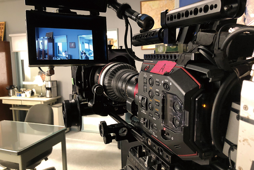 写真:EVA1を用いた撮影シーン