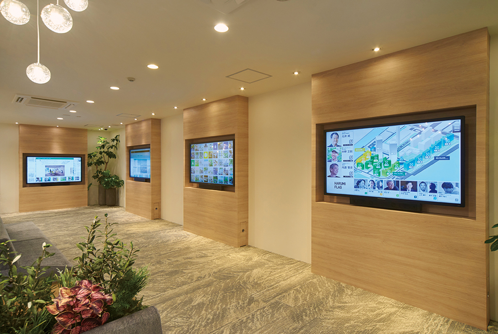 写真：multi-touch-wall （マルチタッチウォール）