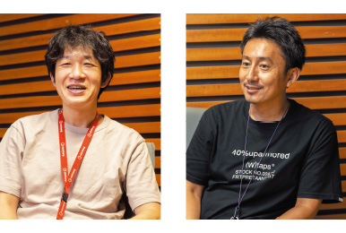 写真:株式会社福岡放送 技術局 制作技術部 川邉 淳一 様と松本 安史 様
