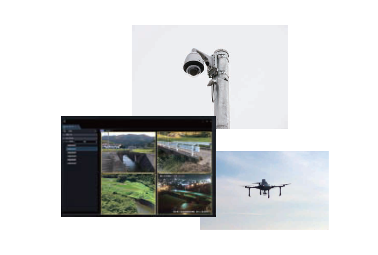 写真:カメラ映像による状況把握で防災対策室の情報収集機能をUP。
