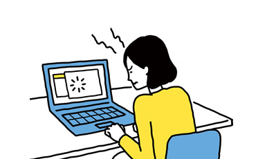 イメージ図:購入当初と比べると動きがモッサリしている