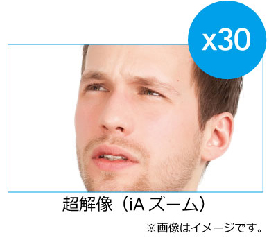 高性能20倍/超解像30倍ズーム+デジタルエクステンダーズームの画像