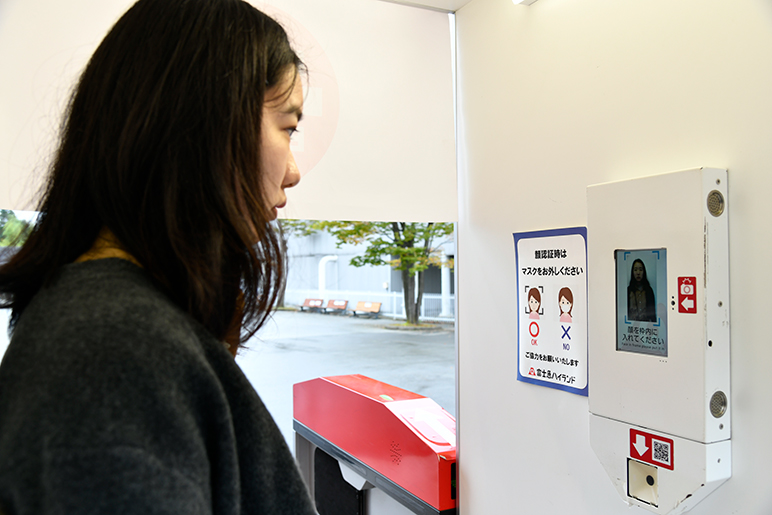 顔認証による観光施設の入場