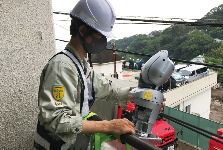 写真：災害対策用カメラ「エアロP T Z 」AF-KSUD638