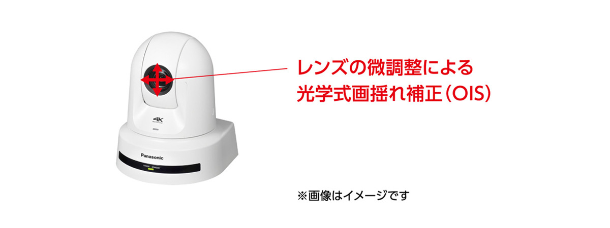 独自の画揺れ補正で、安定的な映像撮影が可能