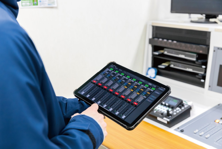 写真:iPad®用リモートコントロールソフト