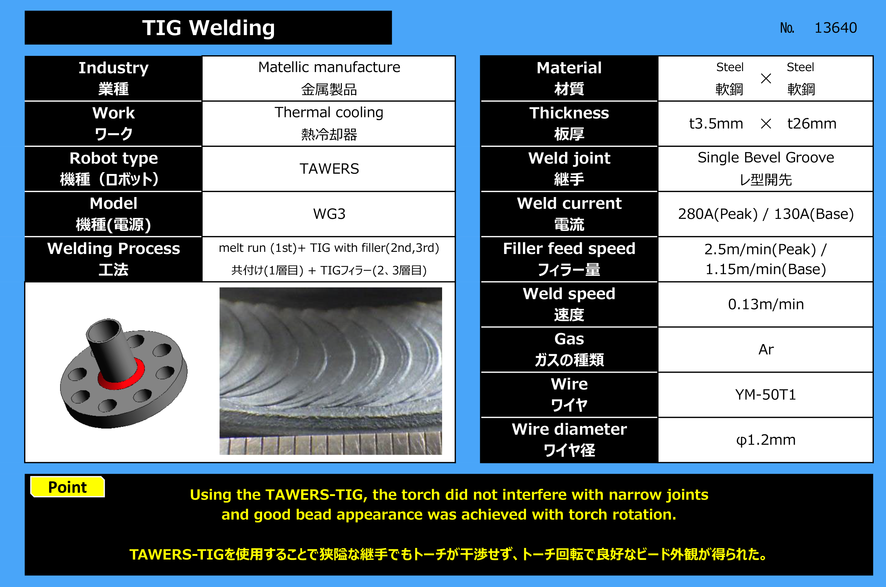 冷却機器(フランジ+パイプ)TIG