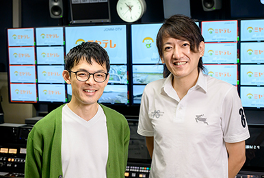 写真:株式会社 宮城テレビ放送 目黒 洋一様(写真左)日野 尊澄様(写真右)