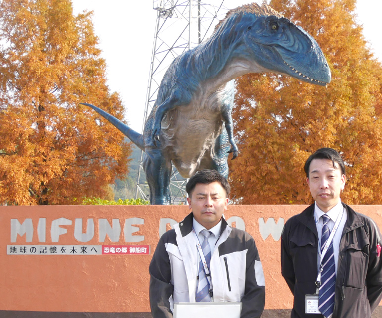 写真:御船町 危機管理防災課 課長 河地様(写真右) 危機管理防災課 主事 齋藤様(写真左)