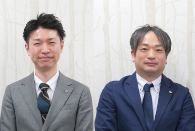 株式会社ツクイ 営業推進本部 チーフスペシャリスト 波戸 真之介様(写真左)事業支援部 シニアスペシャリスト 五十嵐 廣多様(写真右)