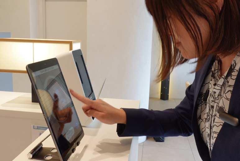 写真:採用先の歯科医院で使用されている様子