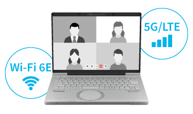 Wi-Fi 6Eと5Gに対応したワイヤレス機能