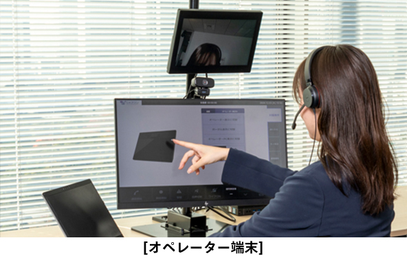 画像:オペレータ端末利用シーン
