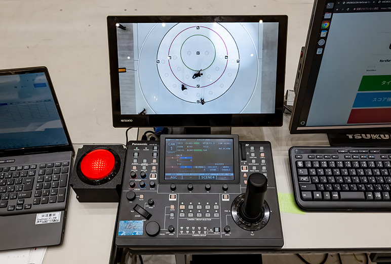 写真：リモートカメラ映像は大会の審判も活用