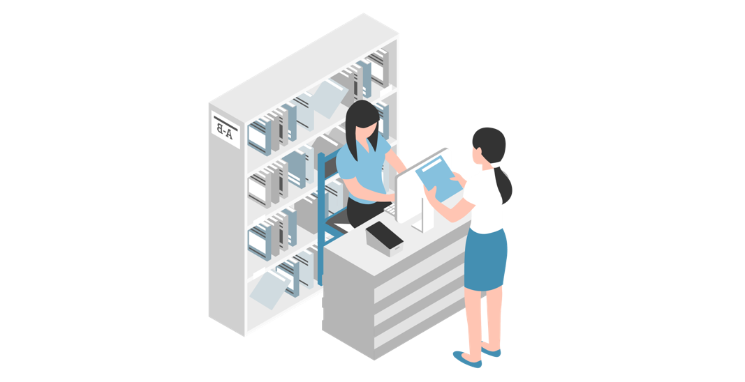 サービス申し込みのイラスト