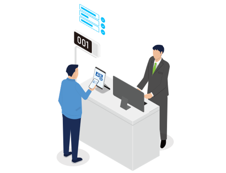 窓口で向き合う人