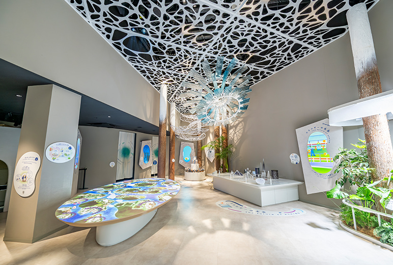 写真：「大地」エリアの様子