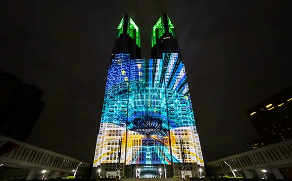 東京都庁プロジェクションマッピング「TOKYO Night & Light」