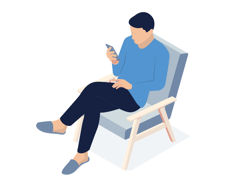 スマートフォンを持つユーザー