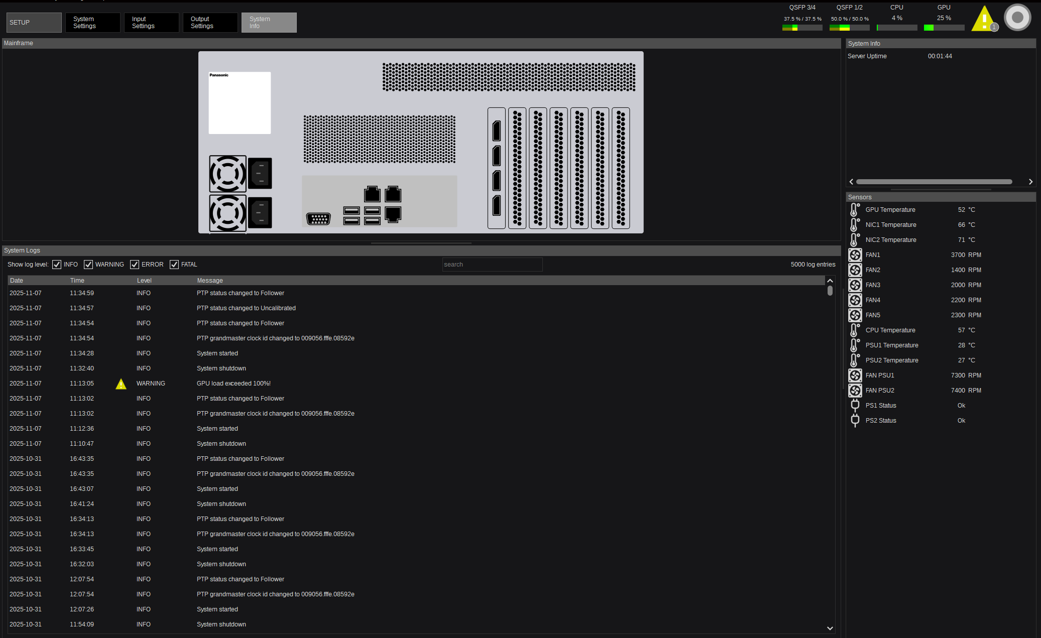AT-KC2000Tシステムログ機能