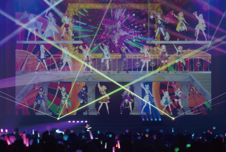 大画面を活かし22名全員の同時パフォーマンスを実現（配信用収録映像から抜粋）