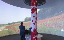 写真：プロジェクションマッピング