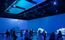 写真：プロジェクションマッピング